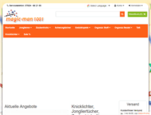 Tablet Screenshot of magic-man1001.de